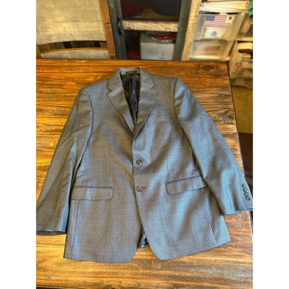 Lauren Ralph Lauren Blazer Silk Wool Blend Houndstooth Jacket 41R - Picture 11 of 11